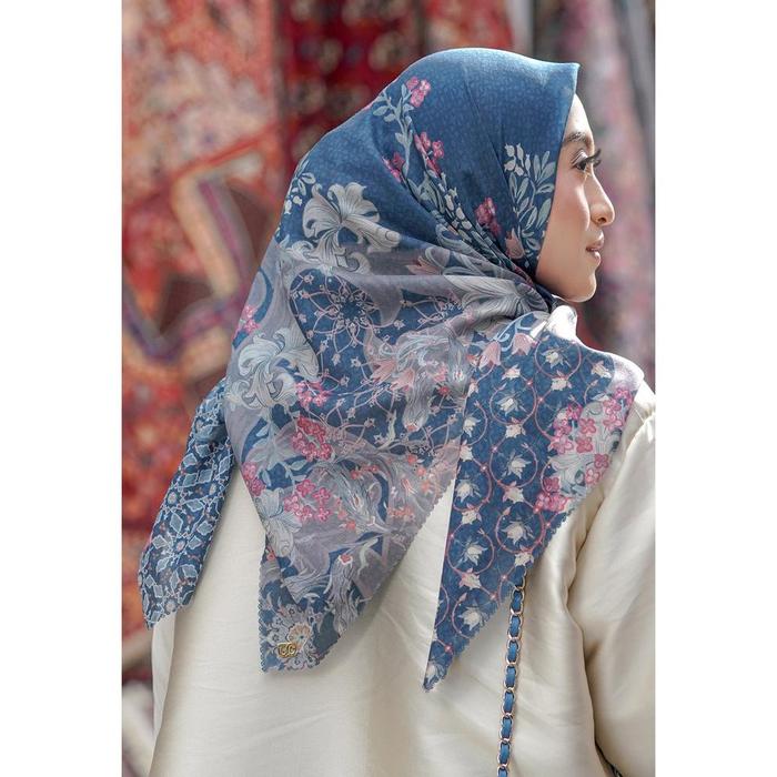 The Topkapi Voal Square - Royal Blue