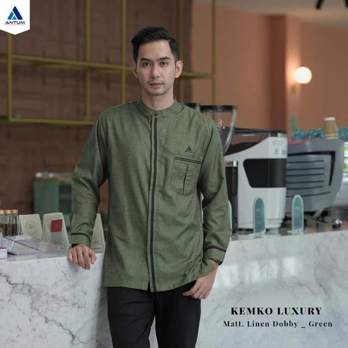 kemko luxury . kemeja . koko . merk antum . baju pria muslim . antum