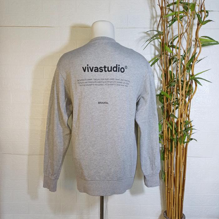 CREWNECK VIVASTUDIO ORIGINAL, SIZE M (SECOND BRANDED) ABU-ABU, CN0229