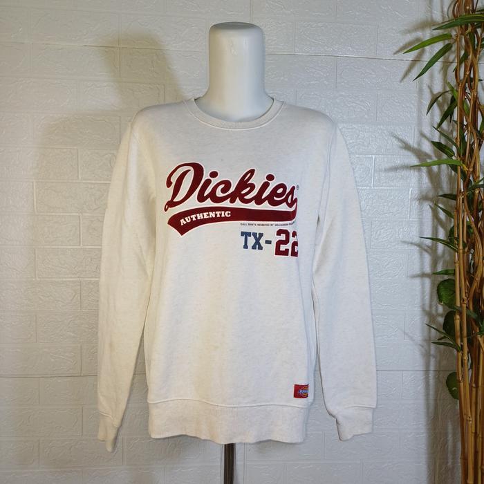 CREWNECK DICKIES AUTHENTIC, SIZE S (SECOND BRANDED) PUTIH KREM, CN0210
