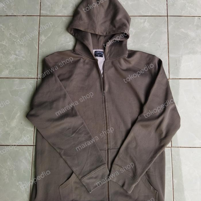 hoodie zipper stussy second