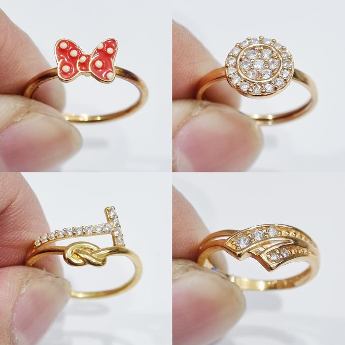 Cincin Emas Ukuran Ring Size 10 Kadar 375 8K - PJ