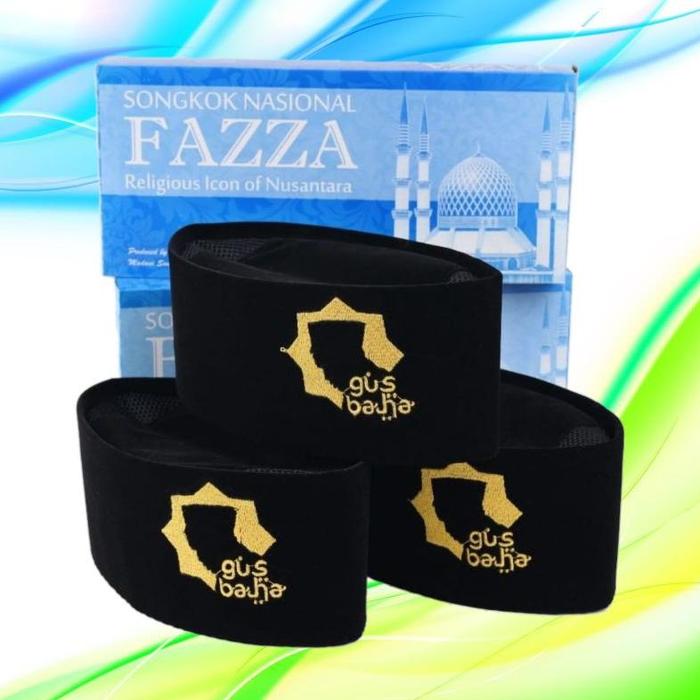 moudisshop. PECI GUS BAHA AC / Tinggi 9 cm Songkok Gus Baha Hitam