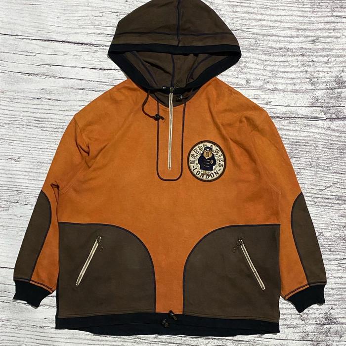 Hoodie sweater halfzip vintage bigsize oversize Hardy amies second