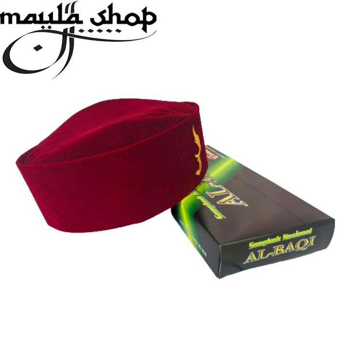 moudisshop. Peci Susun Kujang Merah, Maroon AC Non AC - Peci Kujang -