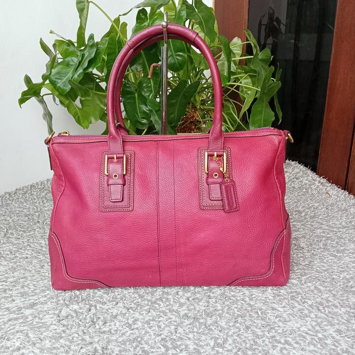 Second tas branded Coach kulit asli mewah