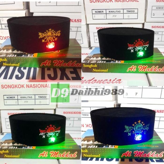 moudisshop. Peci LED / Peci Hitam LED / Peci Songkok NU LED / Peci NU