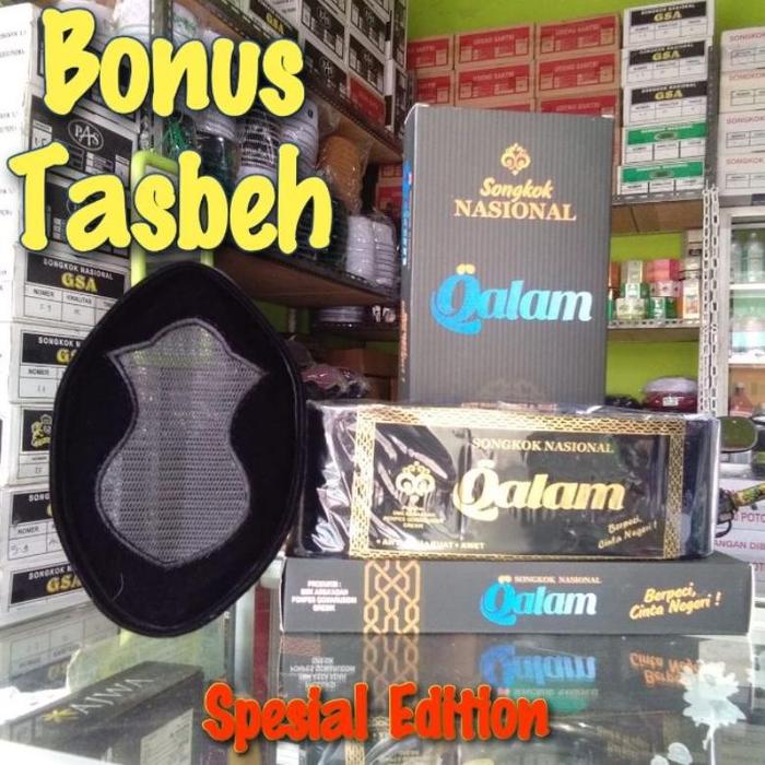 moudisshop. Songkok hitam merk Qalam/peci hitam