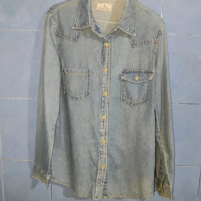 selvage kemeja jeans