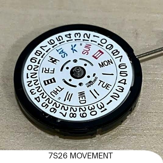 mesin seiko 7s26 4r36 movement 7s26 white plat original japan