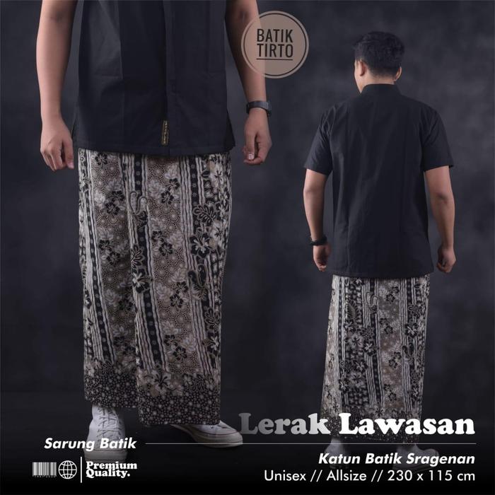 [PREMIUM] Sarung Batik LERAK LAWAS Bahan Katun Sunforized Adem Nyaman