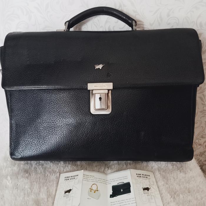 tas kulit Braun Buffel Made in Germany