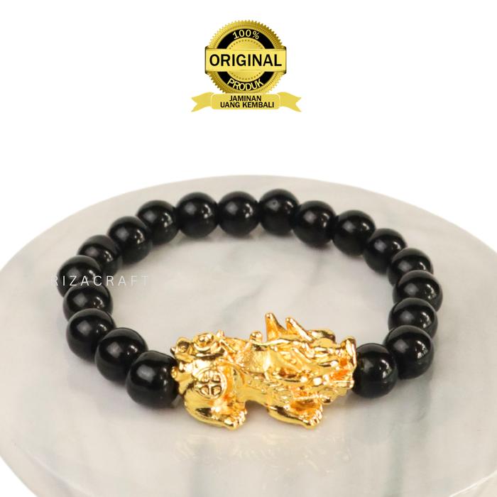 Gelang Pria Dan Wanita Naga Pixiu Emas Asli