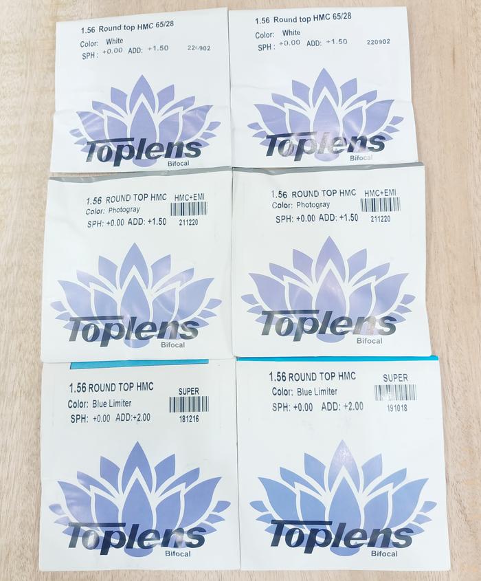 lensa ORIGINAL TOPLENS kryptok lensa kacamata plus bifocal jauh dekat