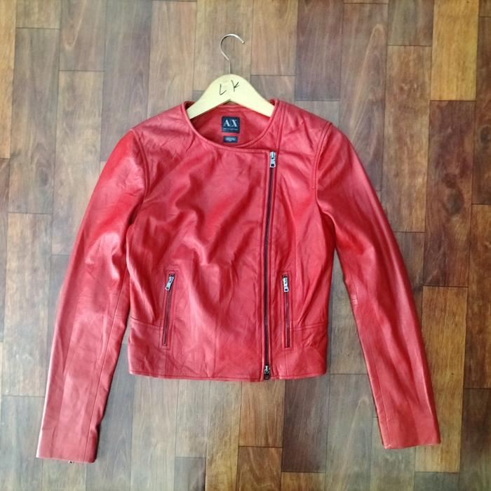 jaket kulit Armani exchange