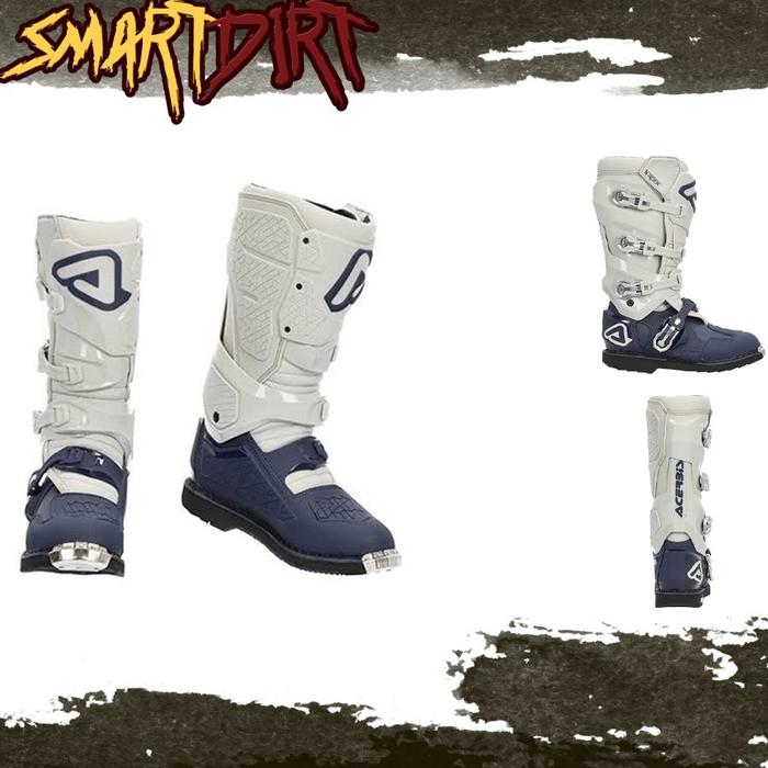Sepatu cross acerbis X rock blue grey new Boots acerbis X rock ori