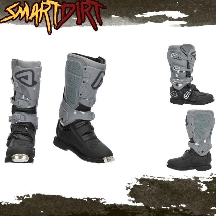 sepatu cross acerbis X rock black grey new color Boots acerbis X rock