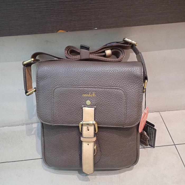 sling bag / tas selempang leather condotti original kulit asli