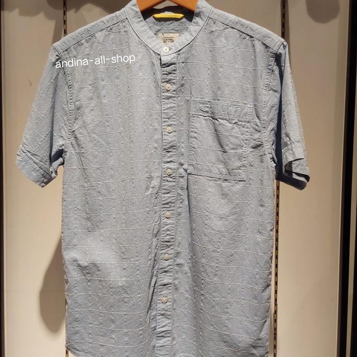 CAMEL ACTIVE Kemeja Koko pria kerah sanghai Original,Regularfit