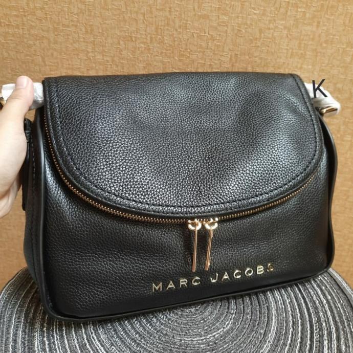 # Tas Wanita Marc Jacobs Mj Groove Medium Messenger Bag Black Original