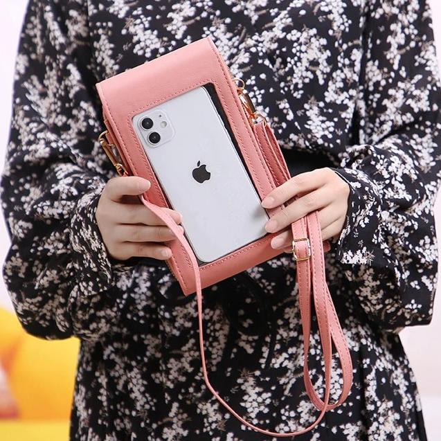 # Tas Hp Wanita Selempang Korea Mika Touch Screen Model Import Katie