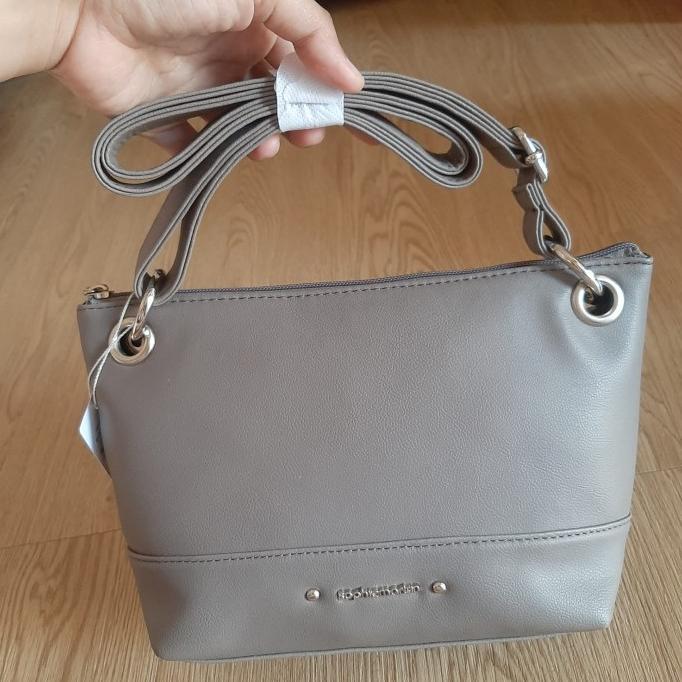 # Tas Selempang Wanita Sophie Martin Paris Chamarra Grey Kulit Promo