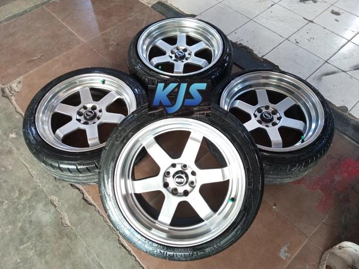 Velg Racing Celong Second Ring 17 TE37 Pcd 4x100 4x114 Ban 215/45 R17