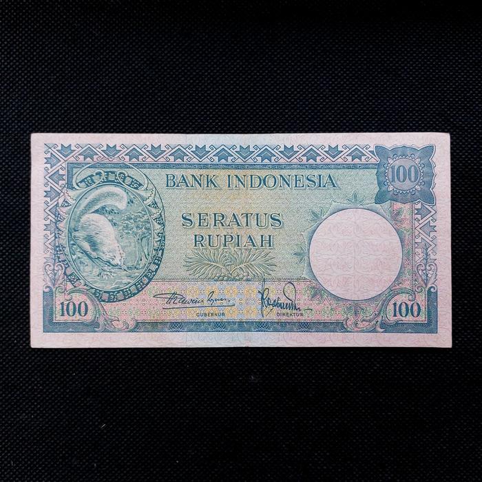 Uang Kuno 100 Rupiah Seri Hewan Tupai Tahun 1957