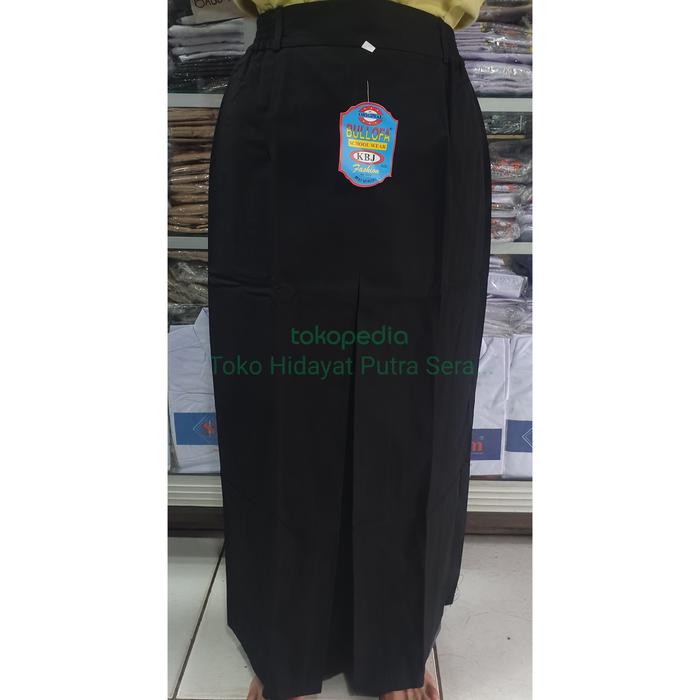 SERAGAM ROK MAXI PANJANG SPAN 1 HITAM SMA SERAGAM SEKOLAH