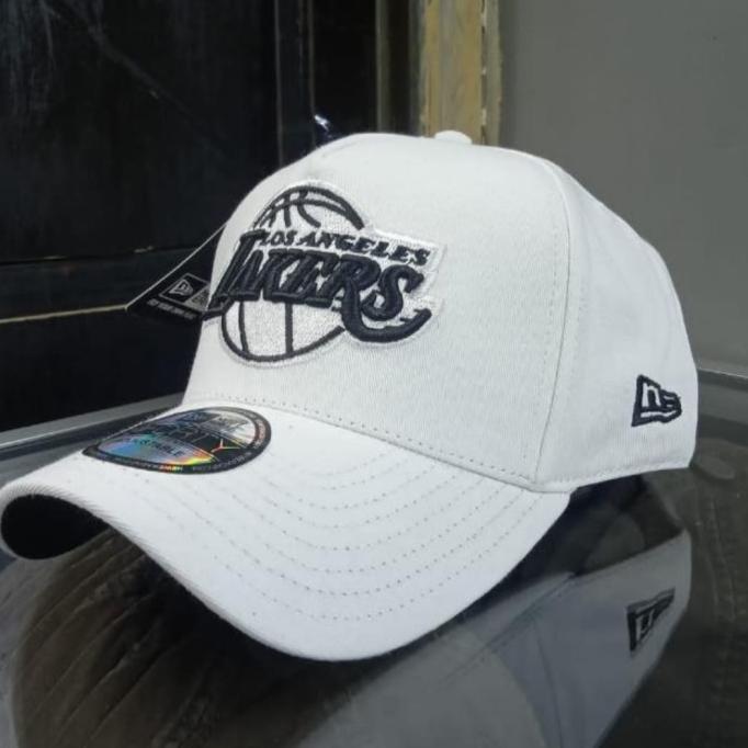 Ready Stock New Topi Pria Baseball Original Bordir Lakers Bahan Putih