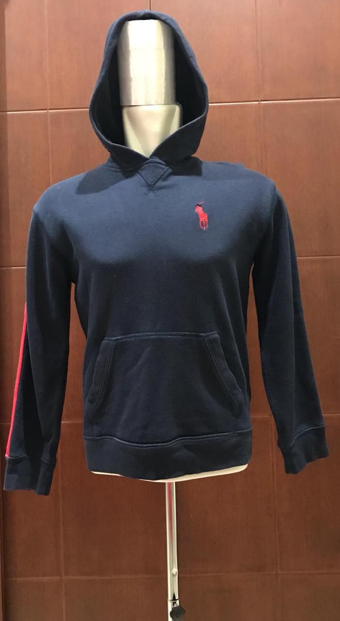 SWEATER HOODIE ANAK POLO RALPH LAUREN ORI PRELOVED COTTON SIZE M12/14
