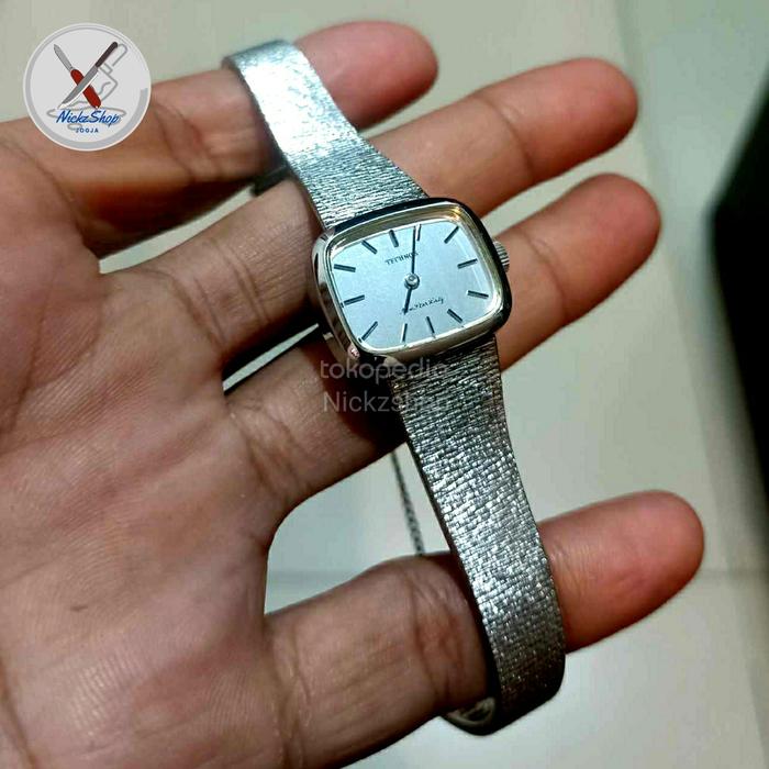 Jam Tangan Arloji Wanita Vintage Technos Rantai Japan not aigner casio
