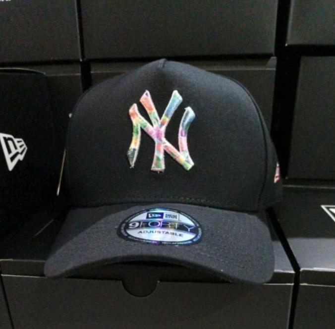 Ready Stock New Topi Baseball Import Original Pria Logo Ny Rainbow /