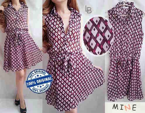 MINE Diamond Shirt Dress