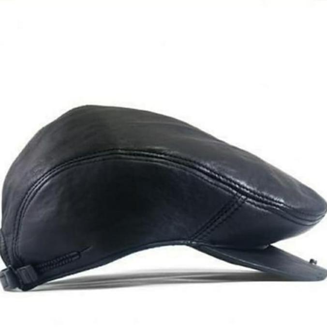 Ready Stock New Topi Pet Pria Kulit Asli Murah Topi Kulit Garut Ori