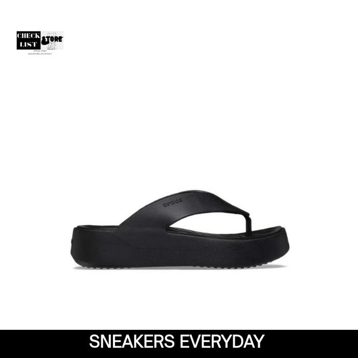 CROCS GETAWAY PLATFORM FLIP ORIGINAL % (WOMEN) 209410-001 BLACK