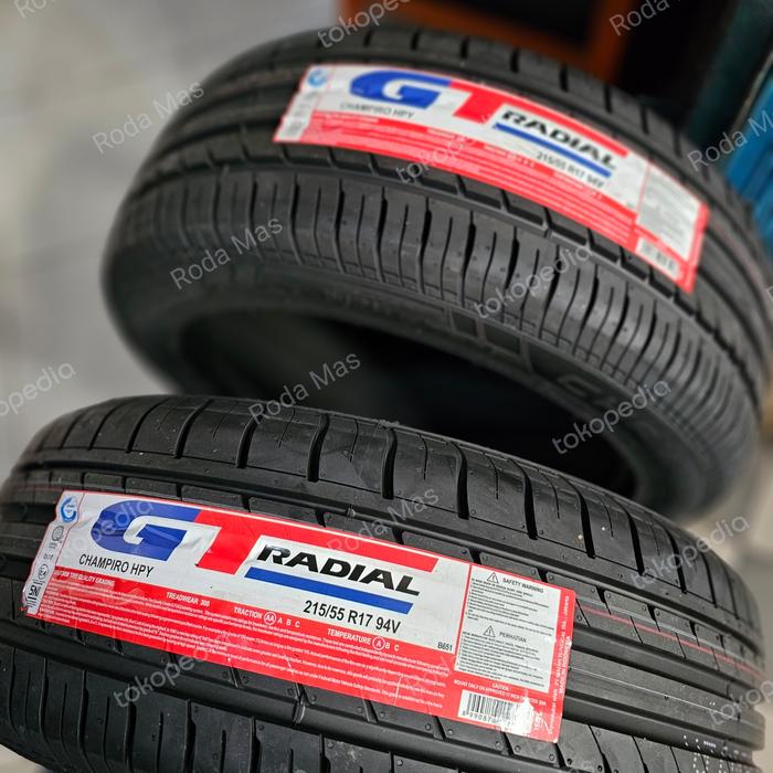 Ban gt radial champiro hpy 215/55 R17 (ban brv,hrv,wrv,camry,venturer)