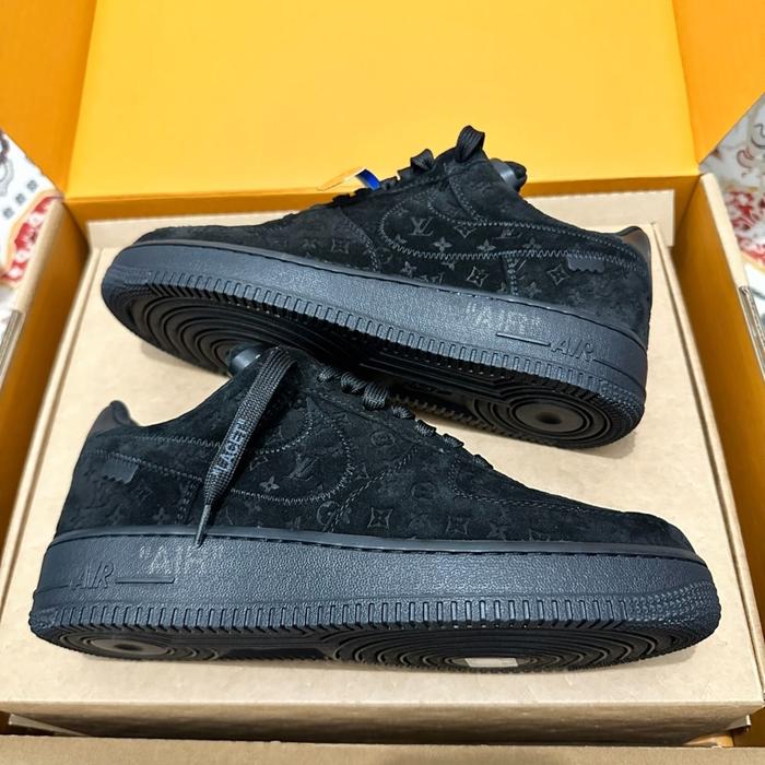 Nike Air Force 1 x Louis Vuitton by Virgil Black | LV made in italy