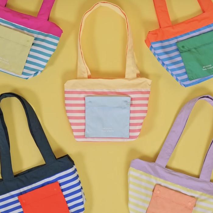 Beyond The Vines Striped Mini Reversible