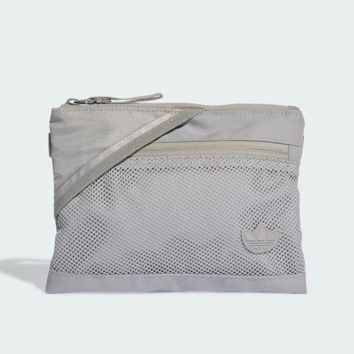 (100% ORIGINAL) Adidas Adicolor Sacoche Sling Bag Mgh Solid Grey Gray