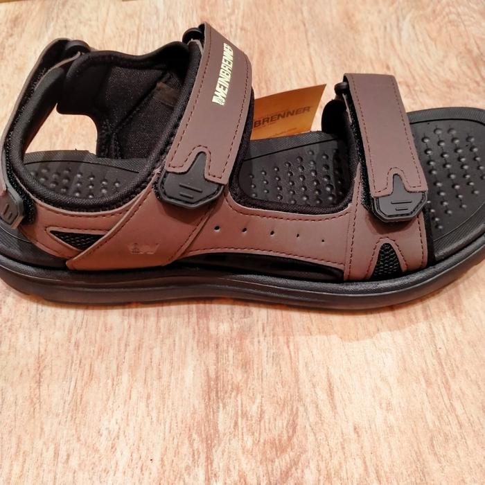 sepatu sendal pria bata  weinbrenners new coklat