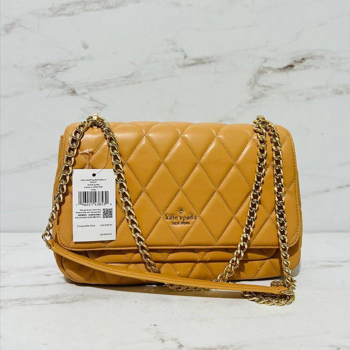 KS Carey Smooth Quilted Leather Medium Bag