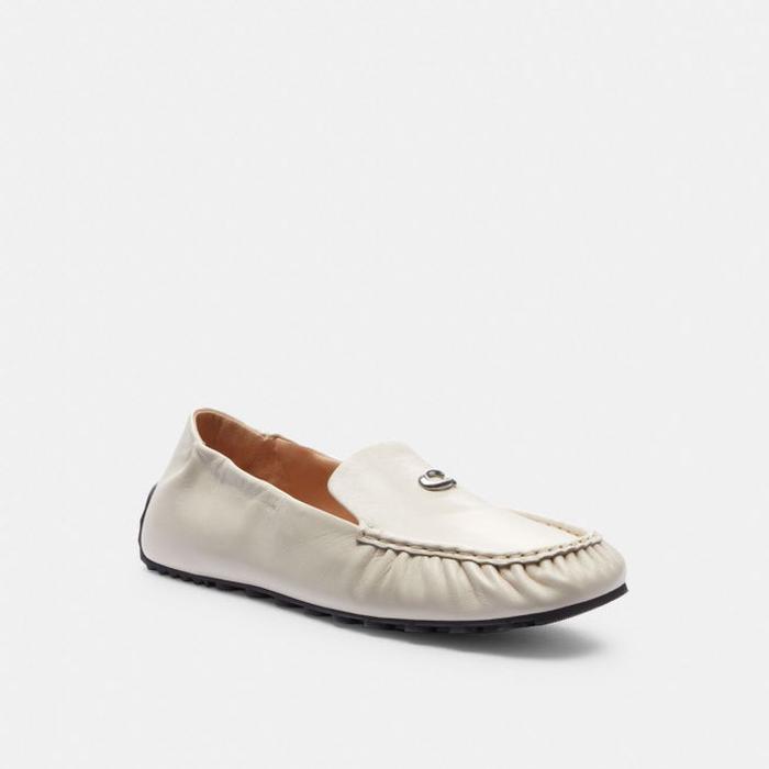 COACH Runnie Loafer Sepatu Wanita Loafer - Chalk