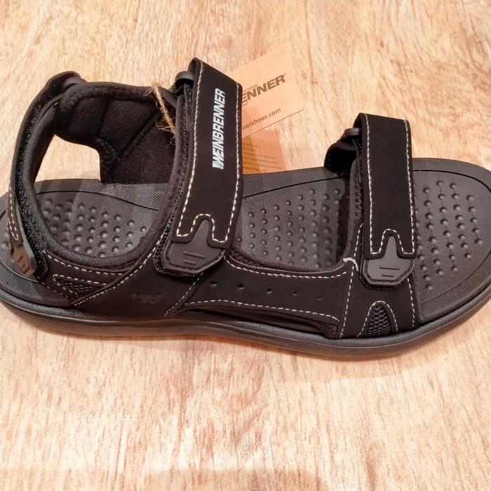 sepatu sendal pria bata original hitam