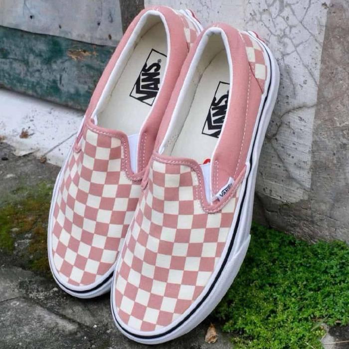 Original Vans Slip On Checkerboard Pink