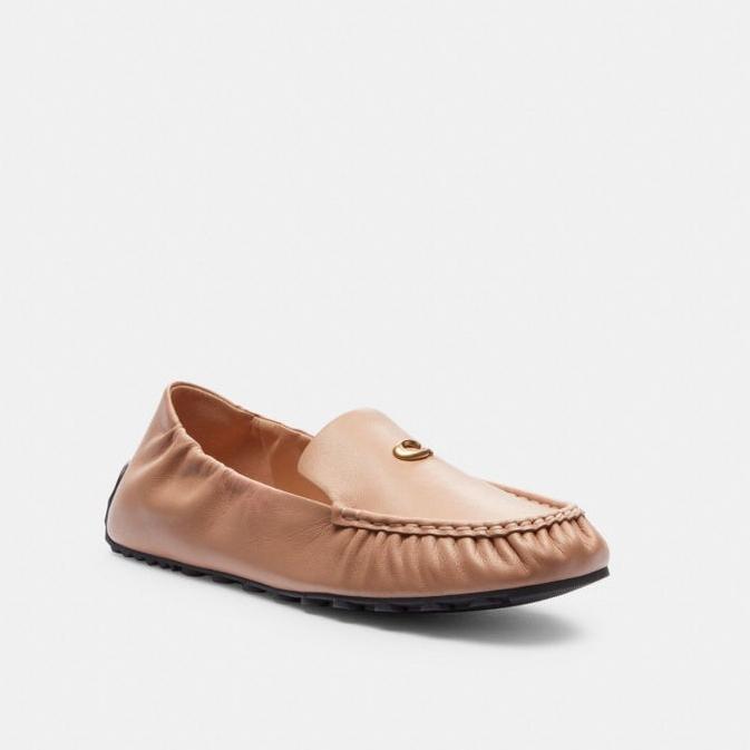COACH Ronnie Loafer Sepatu Loafer Wanita - Buff