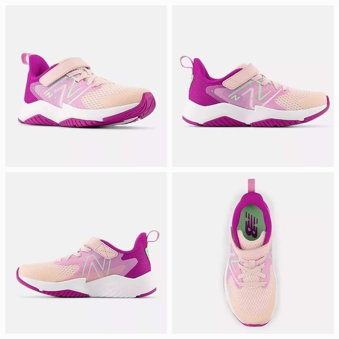 SALEEE 100% Original New Balance Kids Rave Run v2 Bungee Lace Rashbery