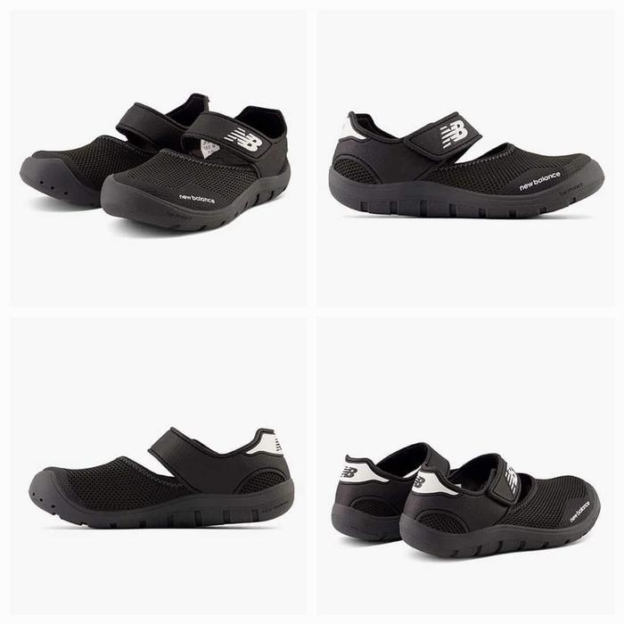 SALEEE 100% Original New Balance Kids 208 Black Sandals