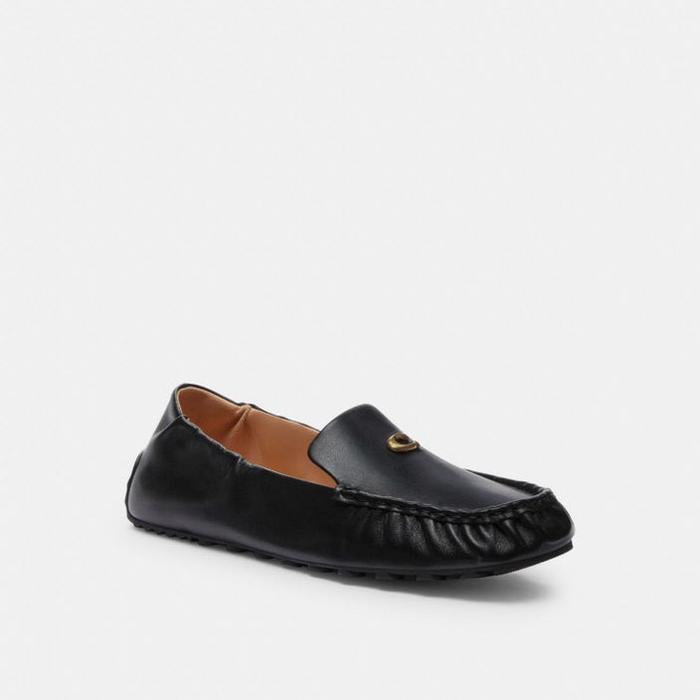 COACH Ronnie Loafer Sepatu Loafer Wanita - Black