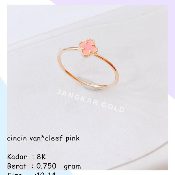 CINCIN VANCLEEF PINK 8K 0.750GR VAN CLEEF VC VCA Berkualitas